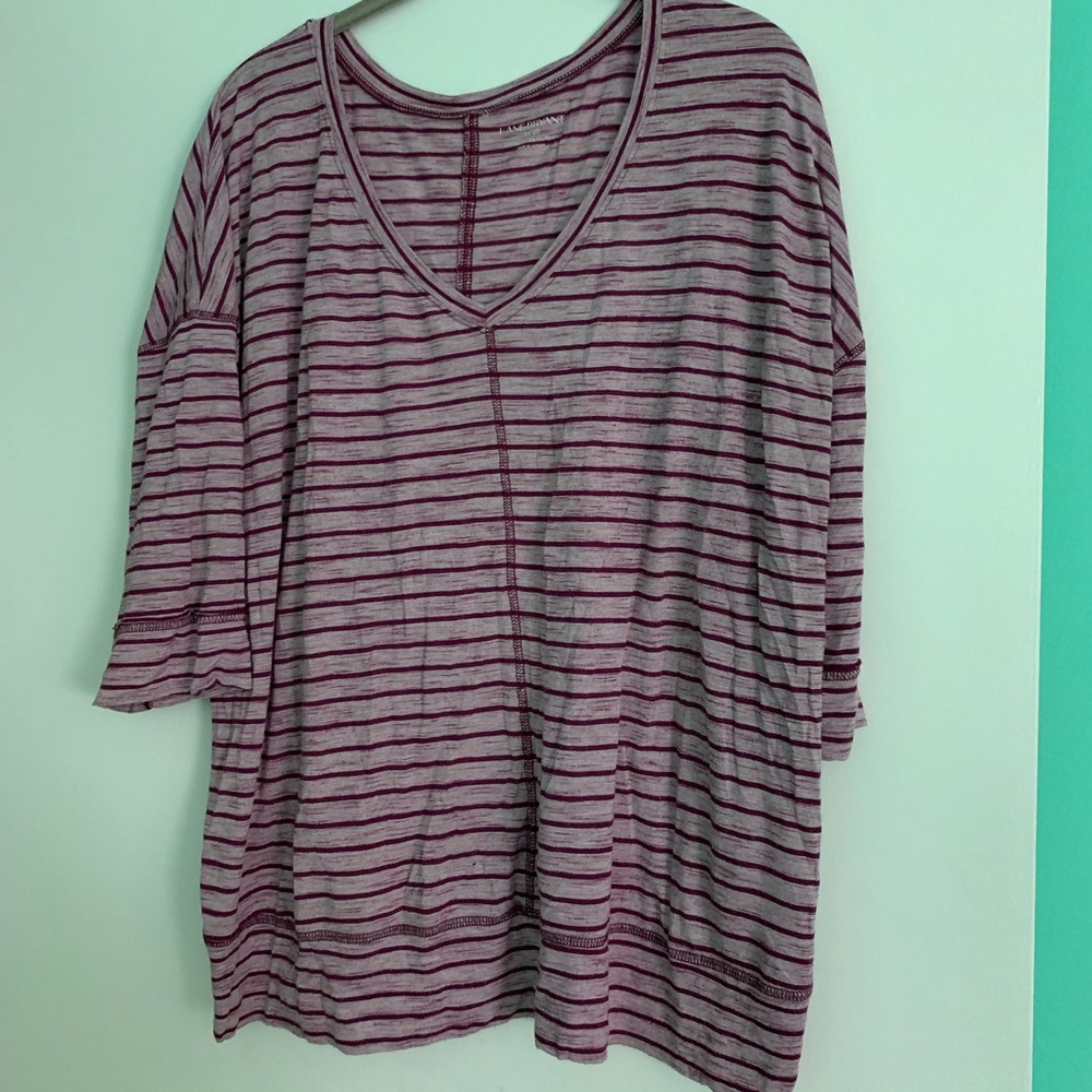3/4 sleeve v-neck
